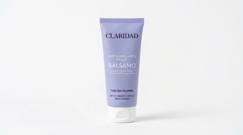 Bálsamo desmaquillante con diseño de etiqueta cosmética marca blanca