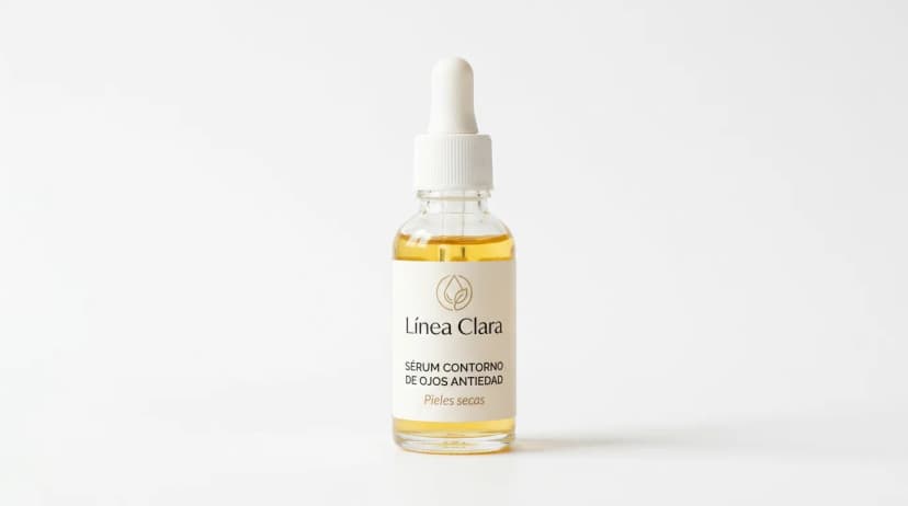 Sérum contorno de ojos antiedad con etiqueta personalizada marca blanca